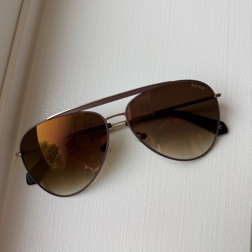 Balmain BL2512 Brown Aviator Sunglasses